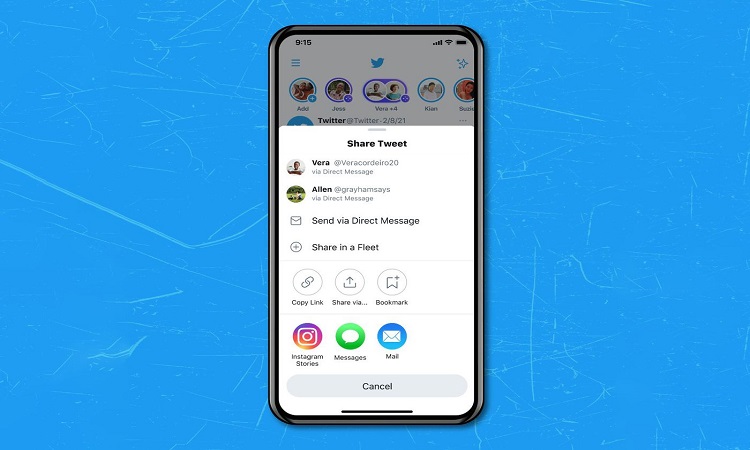 Twitter enables the option to share tweets on Instagram