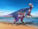 This dinosaur used its long claws to graze by the sea